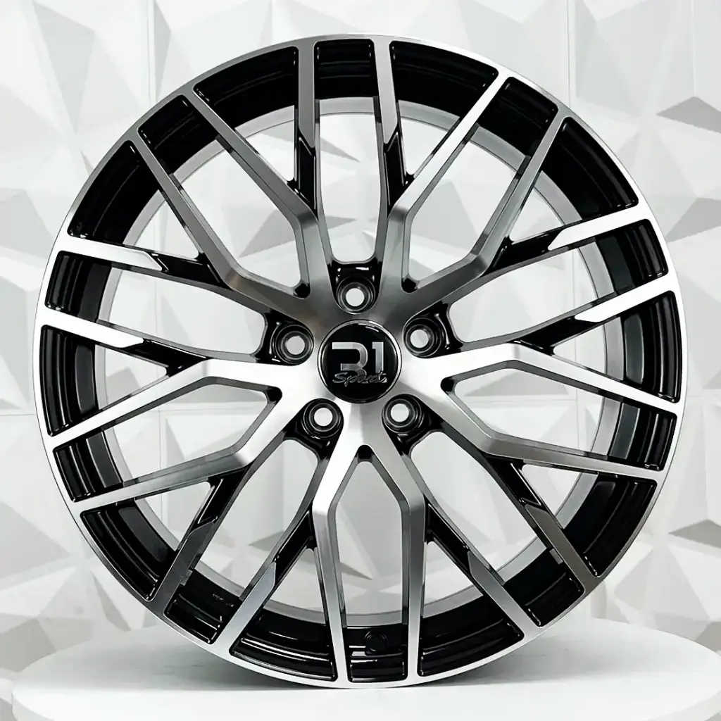 RIN 19X8.5 5-112 R1 SPORT F9761 BLACK MACHINE FACE ET42 CB66.56